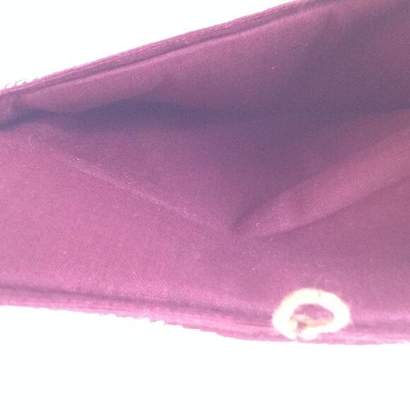 Boho Chic Floral  Stripe Fabric Button Closure Wallet Clutch - Picture 7 of 9